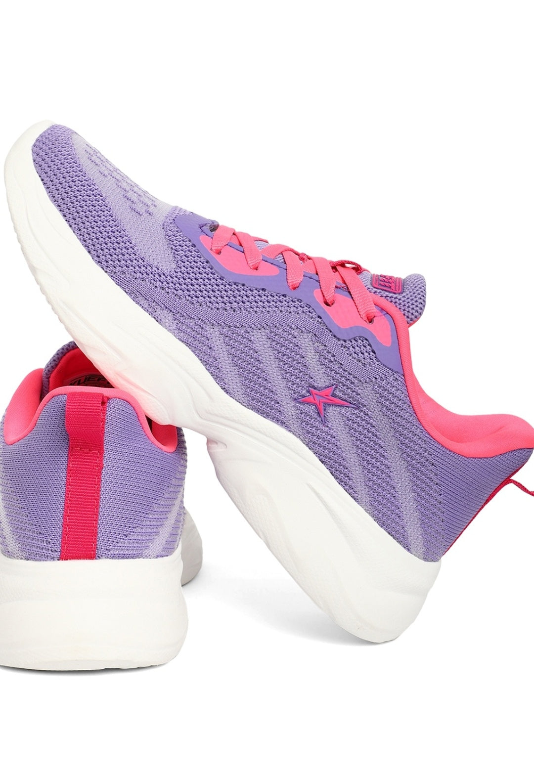 Kuefit  Women Lilac Mesh Texture Lace UP
Sport Shoes...